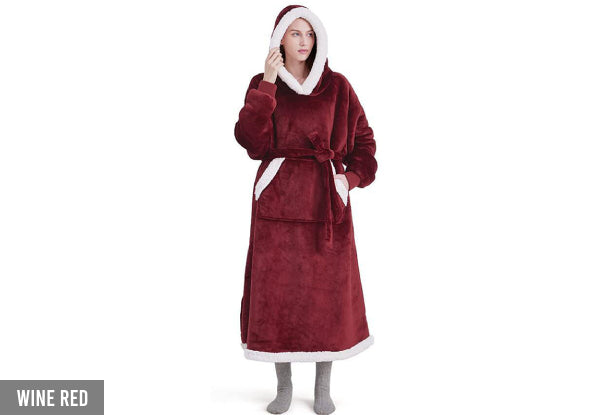 Long Blanket Fleece Hoodie