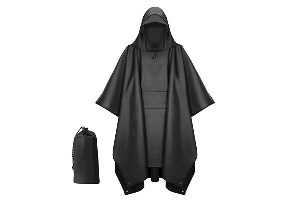 Adult Hooded Rain Poncho