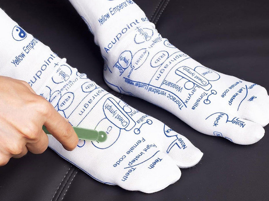 Reflexology Socks with Trigger Point Massage Tools