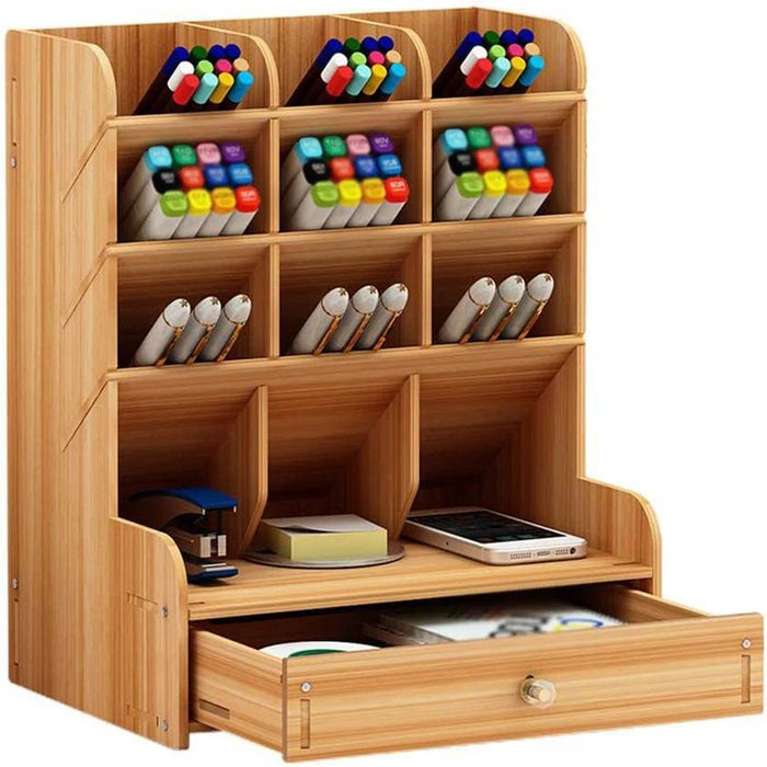 Wooden Desk Organiser