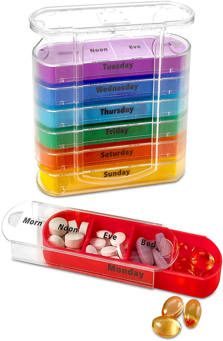 Weekly 7 Day Pill Organizer Four Times A Day
