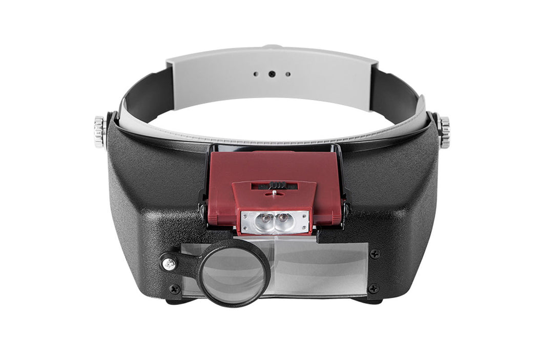 Head Mounted Magnifying Glass with LED Light