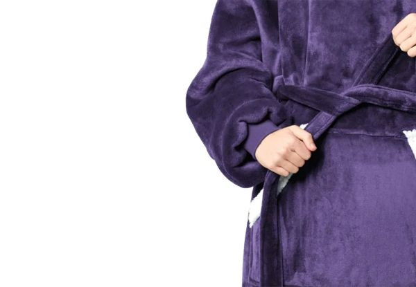 Long Blanket Fleece Hoodie