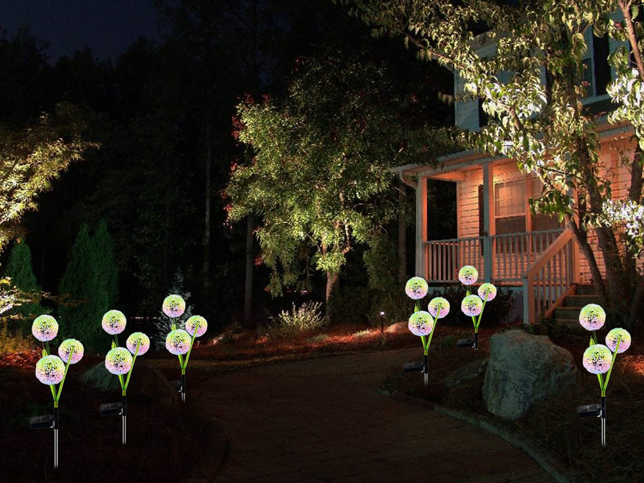 Solar Powered Dandelion Outdoor Lights