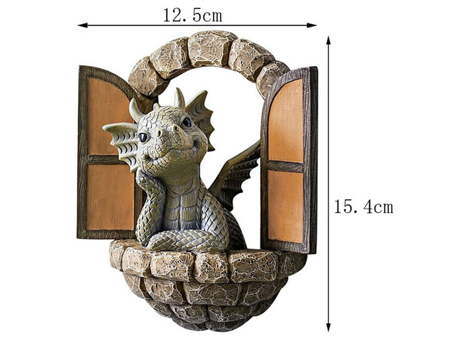 Courtyard Dragon Resin Garden Ornament