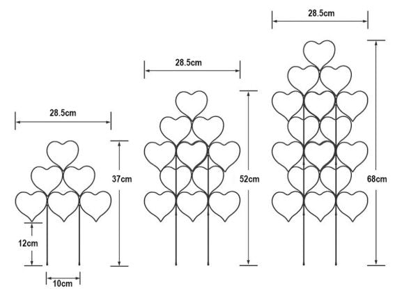 Three-Pieces Garden Plant Support Trellis