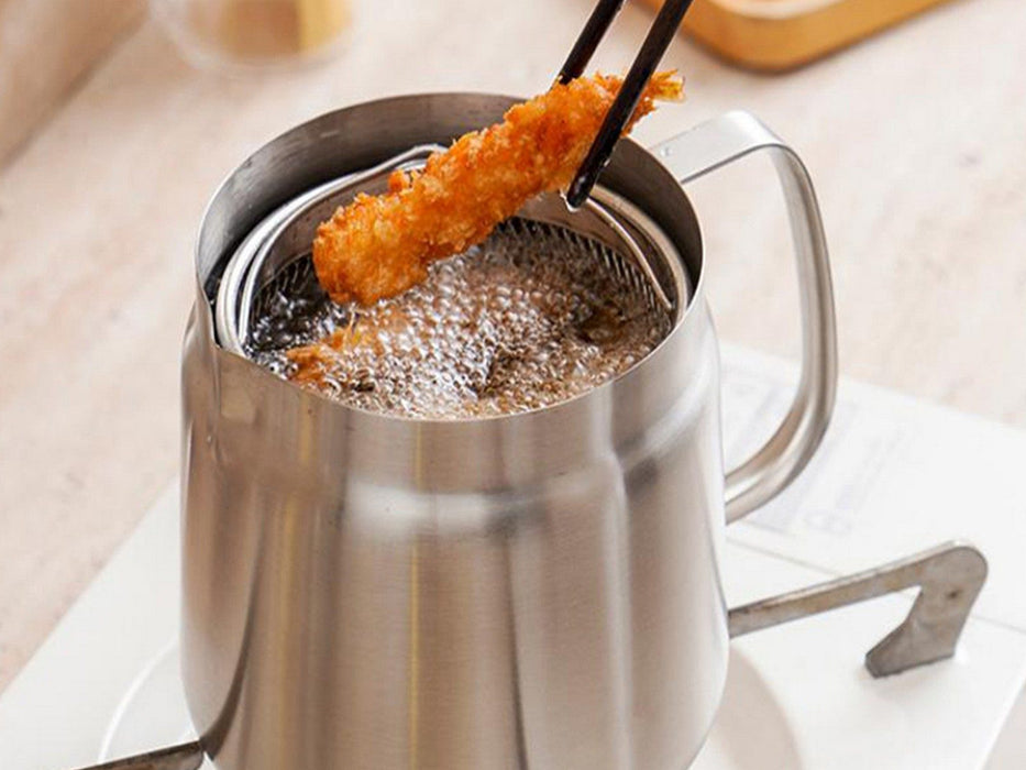 2L Mini Deep Fryer Stainless Steel Pot