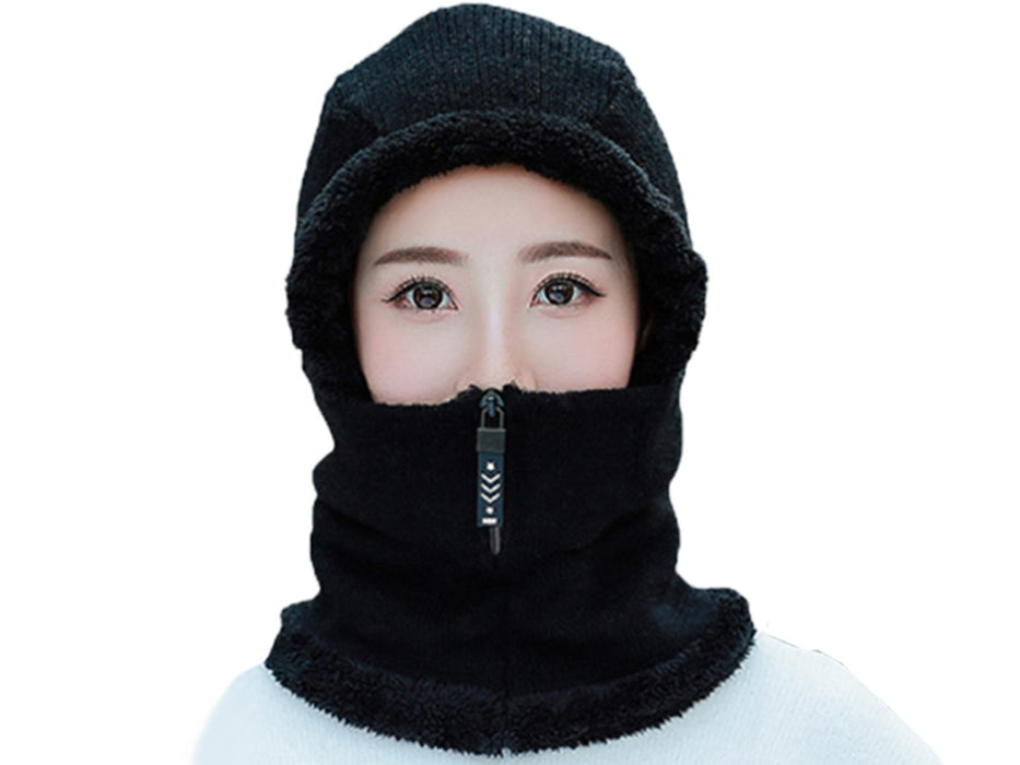 2-in-1 Winter Fleece Hat & Neck Warmer