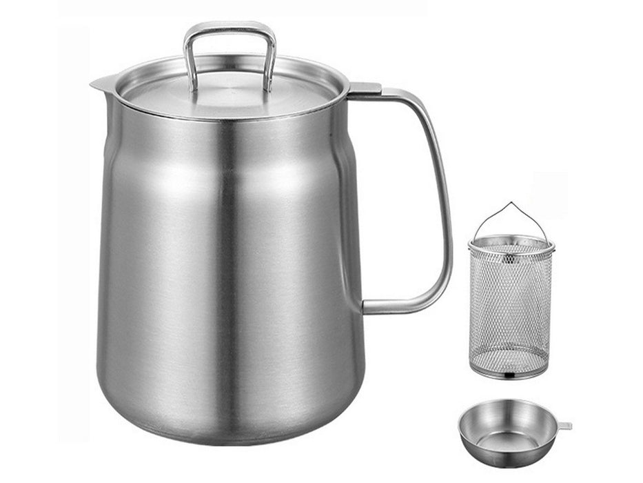 2L Mini Deep Fryer Stainless Steel Pot