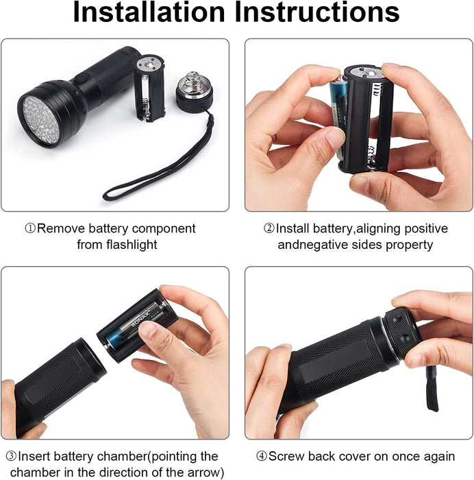 UV Flashlight for Pet Urine and Stains Inspection