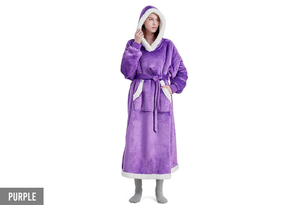 Long Blanket Fleece Hoodie