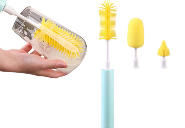 Electric Bottle Cleaning Brush Set