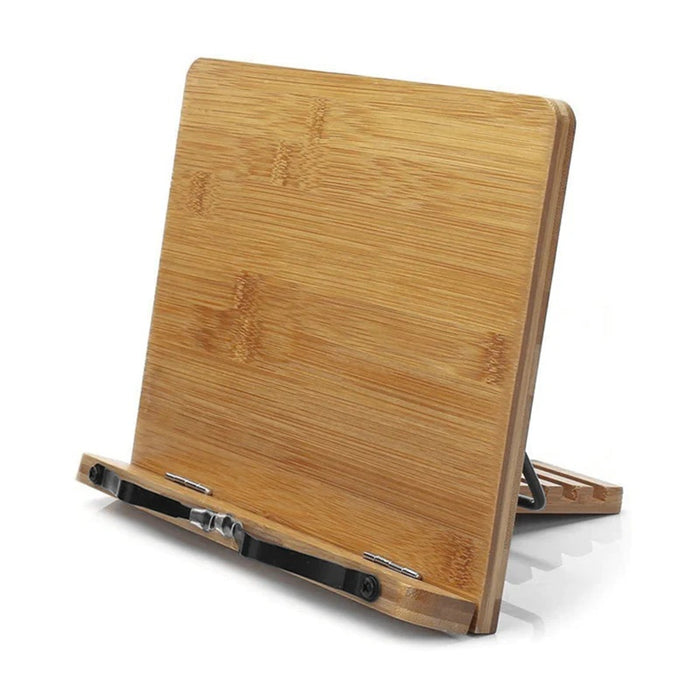 Bamboo Book or Tablet Stand