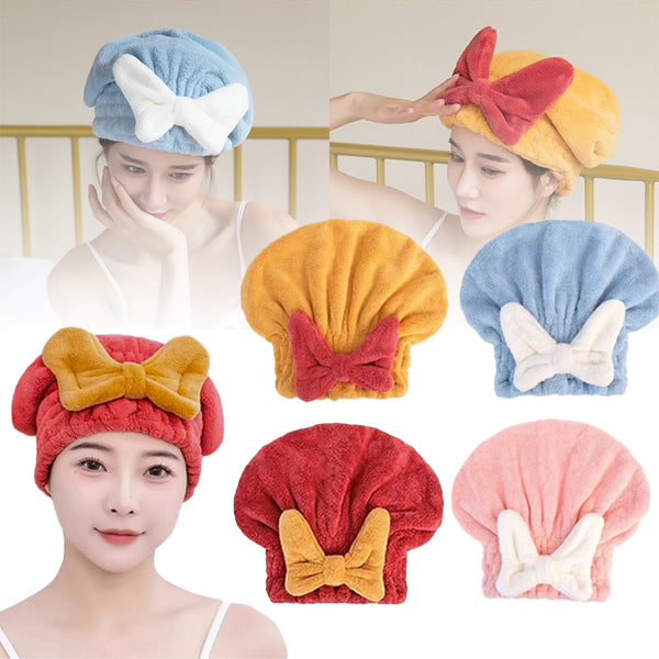 Two-Piece Fast Drying Hair Towel