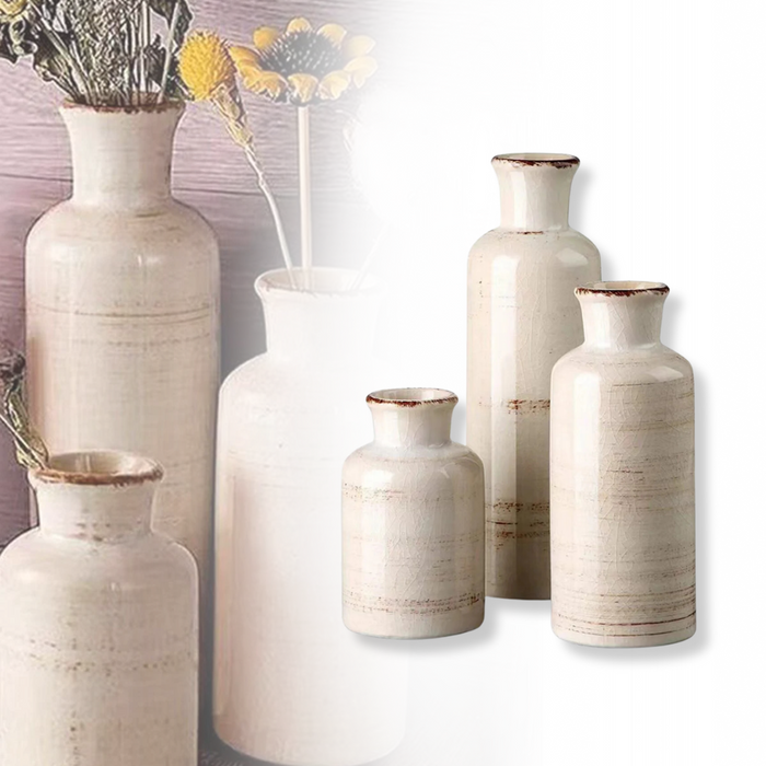 3Pcs Ceramic Vase Set