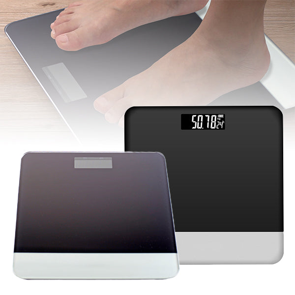 Digital Body Weight Bathroom Scale with Built-in Thermometer