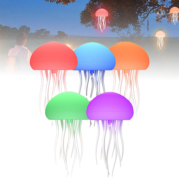 Voice-Controlled Rechargeable Jellyfish Lamp