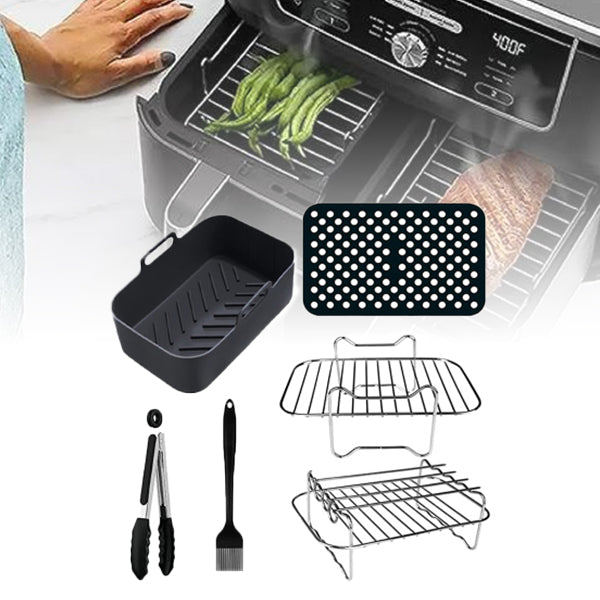 Air Fryer Rack Accessories for Ninja Dual AF300UK & AF400UK