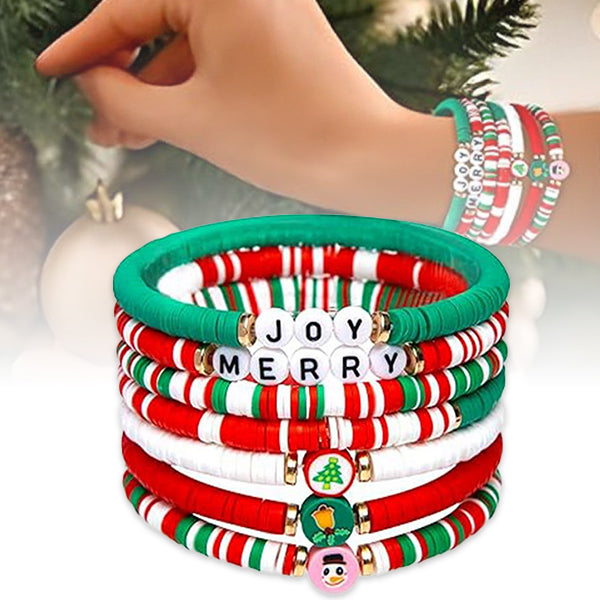 6 Pcs Christmas Bracelets for Women