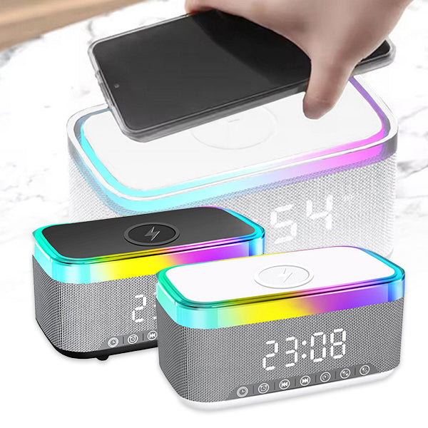 Smart Bluetooth Speaker with Alarm Clock & Radio