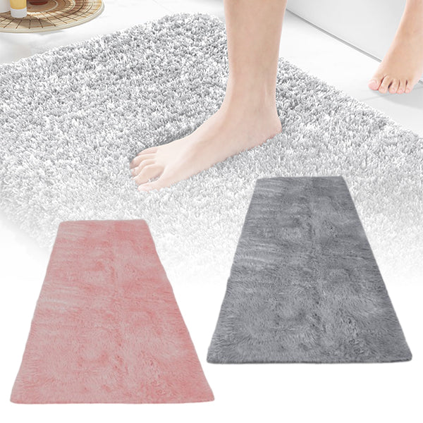 Fluffy Shaggy Floor Mat for Bathroom