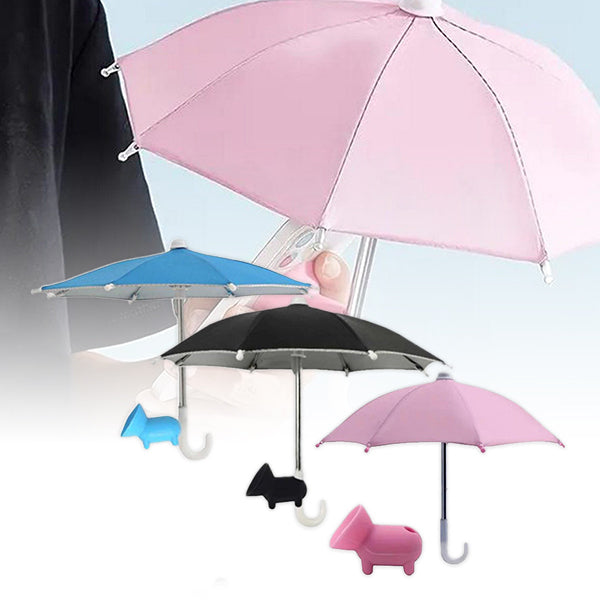 Phone Umbrella Stand with Adjustable Piggy Sun Shade