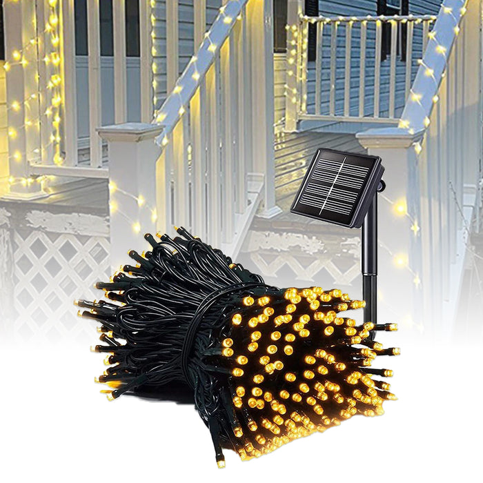 Solar-Powered Christmas LED String Lights