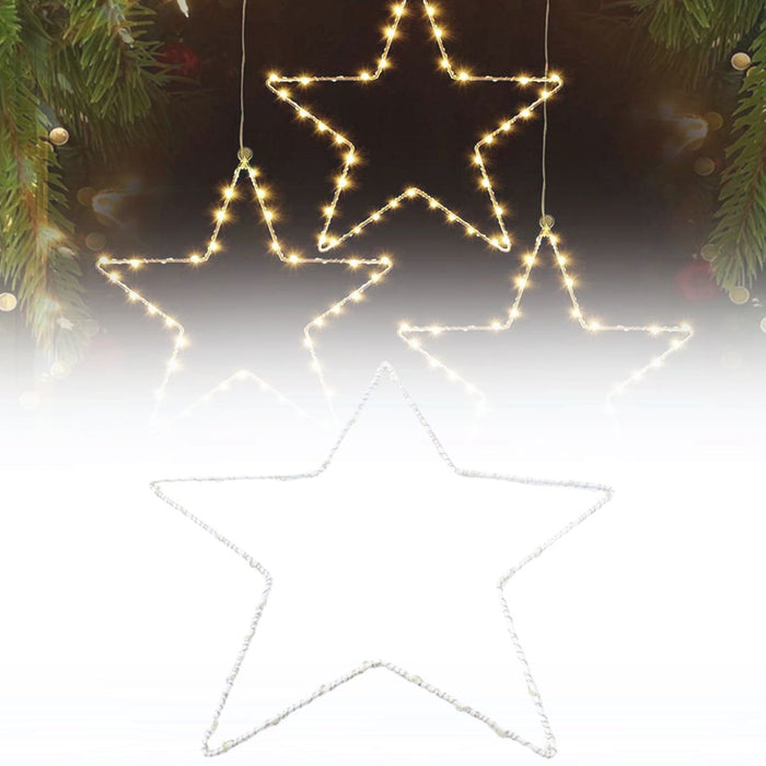 3Pcs Christmas LED Star Decoration Lights