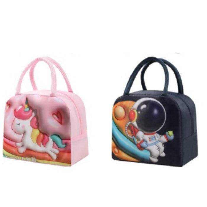 Kids Cute 3D Cartoon Insulated Lunch Bag