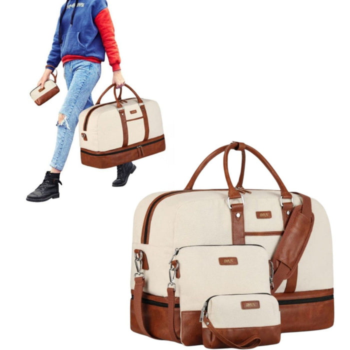 Weekender Overnight Bag with Shoe Compartment