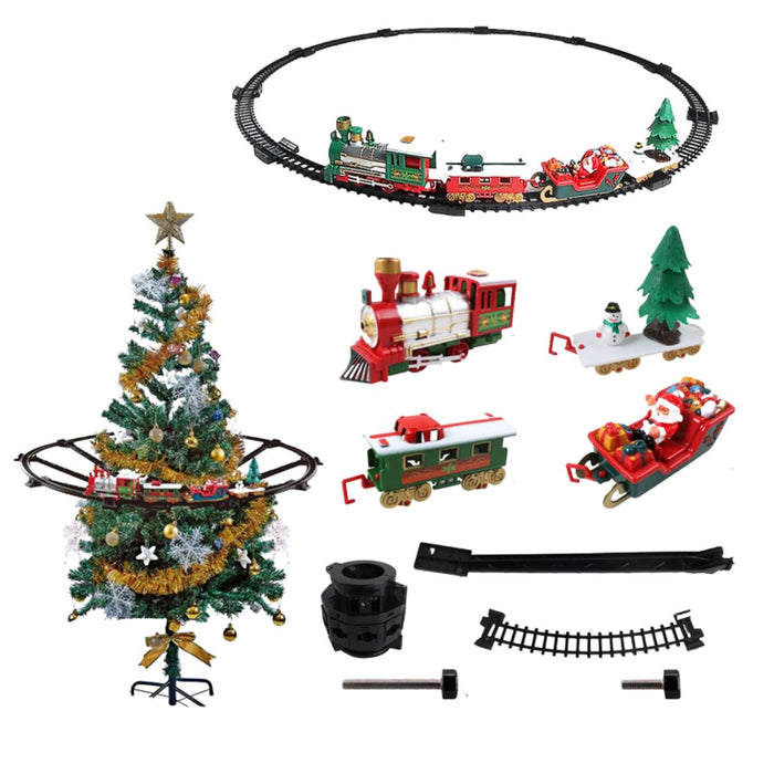 Christmas Tree Hanging Train Decor with Sound & Lights