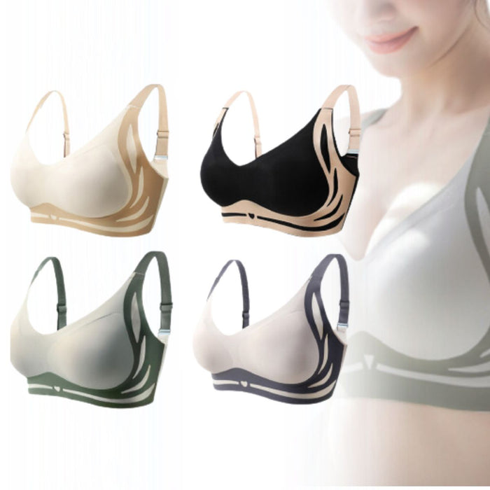 Wireless Anti-Sagging Push-Up Bra