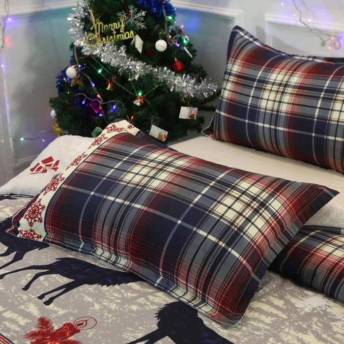 Christmas Pattern Quilt Duvet Cover Set