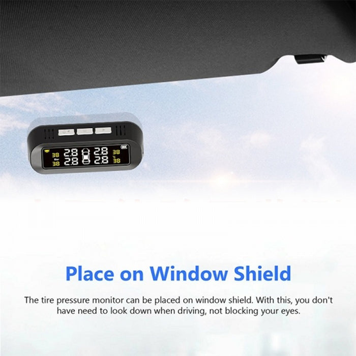 Solar Powered TPMS Monitoring System with Colored Digital Display