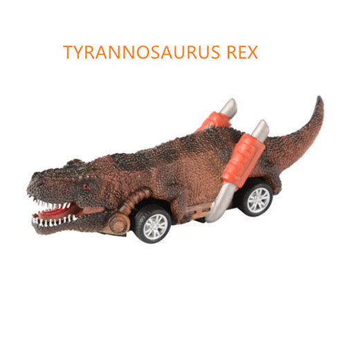 Pull Back Dinosaur Toys Race Car Set 6 Pack