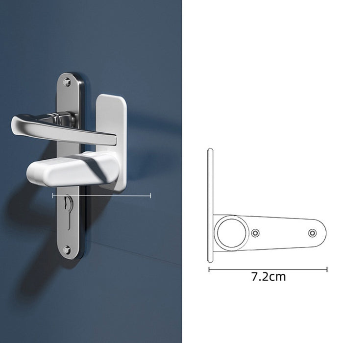Anti-open Smart Door Handle Lock Door Stopper 2pk