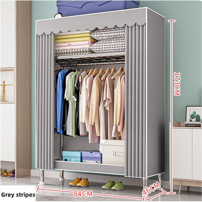 Portable Fabric Wardrobe Organiser - Small