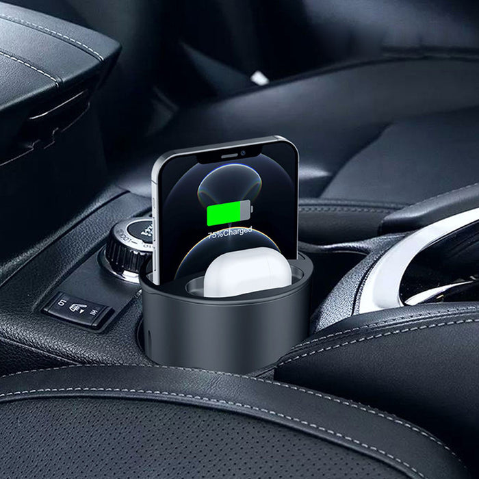 4 in 1 Multi-Functional Car Wireless Cup Charging Station