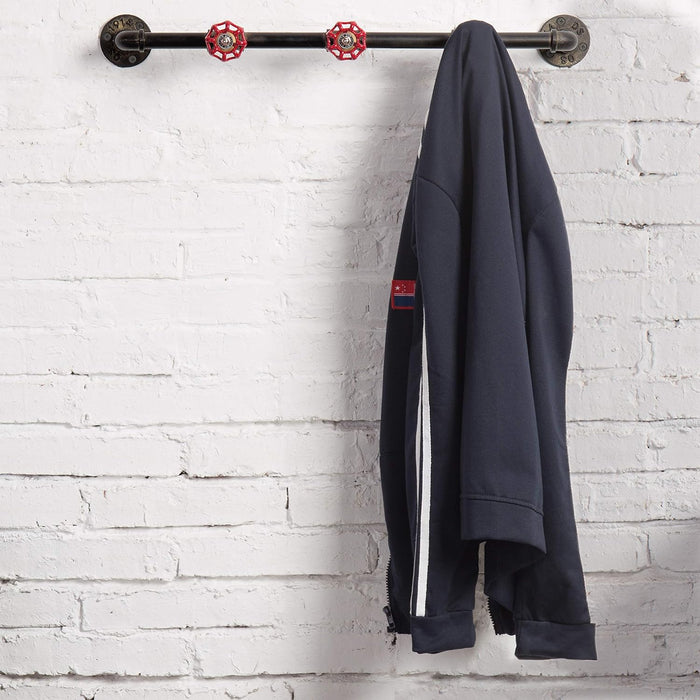 Industrial Pipe Coat Rack with Faucet Valve -80CM