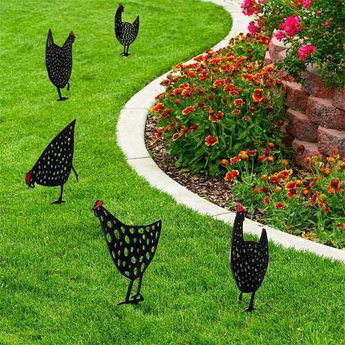 Chicken Garden Decoration - 5 Pack