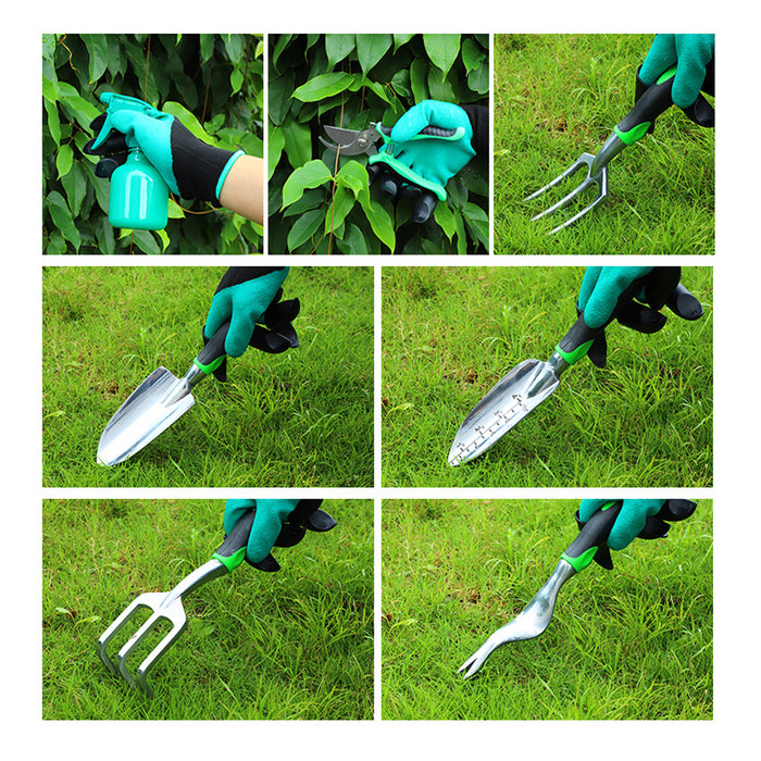 9pcs/set Aluminum Alloy Outdoor Gardening Shovel Set