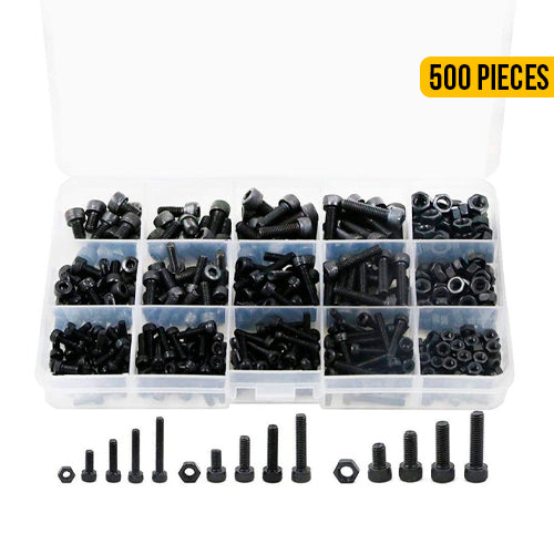 Carbon Steel Socket Cap Bolt Nuts 500 Pieces