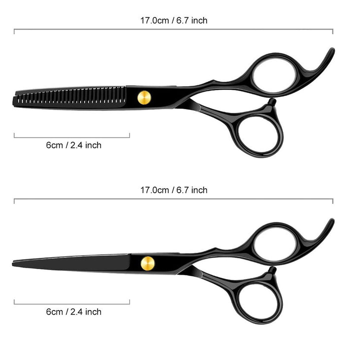 Hair Cutting and Thinning Scissors 8 Piece Set