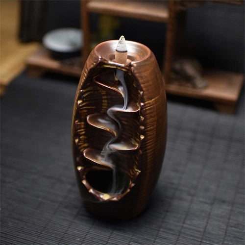 Ceramic Waterfall Backflow Incense Burner