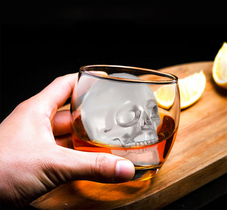 2Pack 3D Silicone Skull Ice Mold