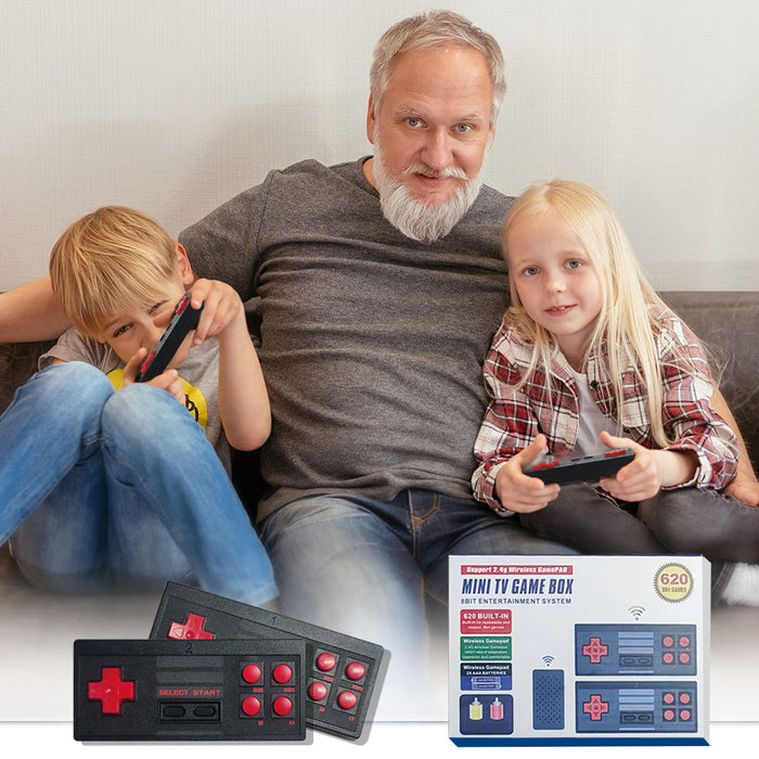 Wireless Handheld TV Gaming Console with Built-in Games- Battery Operated