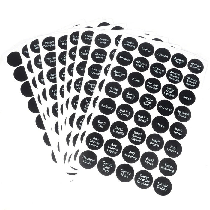 Kitchen Labelling Stickers - 400pcs