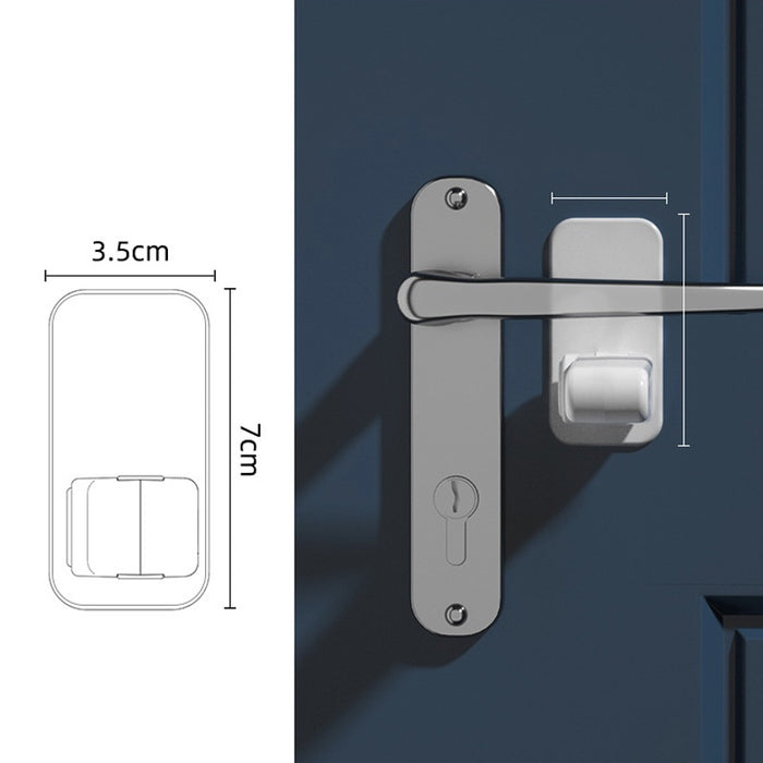 Anti-open Smart Door Handle Lock Door Stopper 2pk