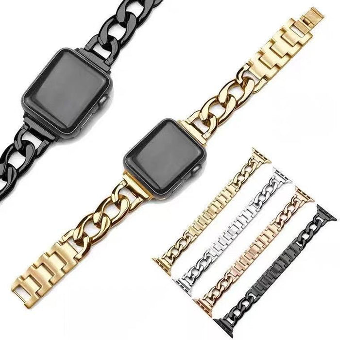 Stainless Steel Chain Bracelet for Apple Watch 38/40/41mm - Black