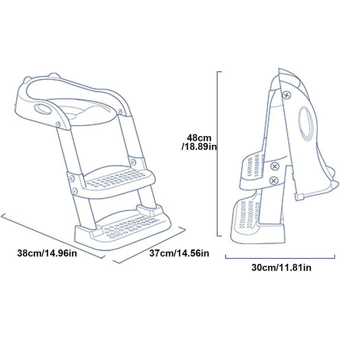 Sturdy Potty-Training Seat with Ladder